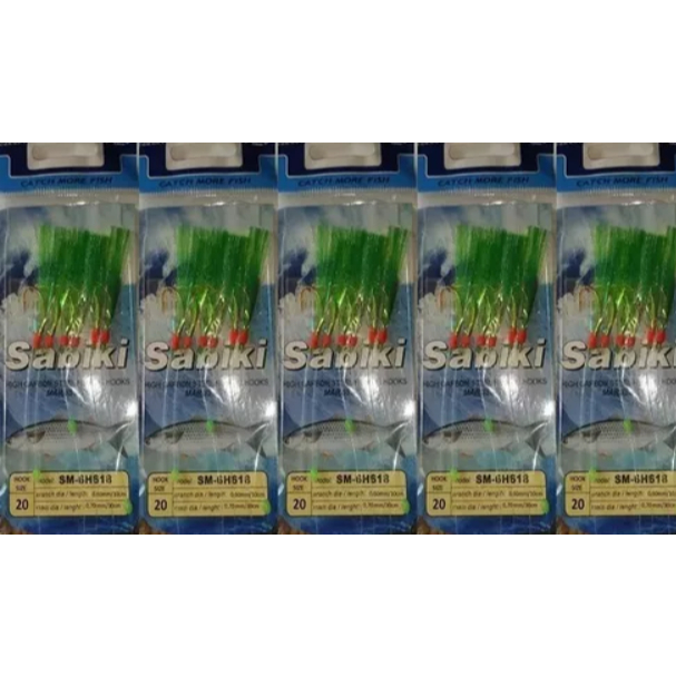 Kit 10 Unidades Chicote Sabiki Isca Marine