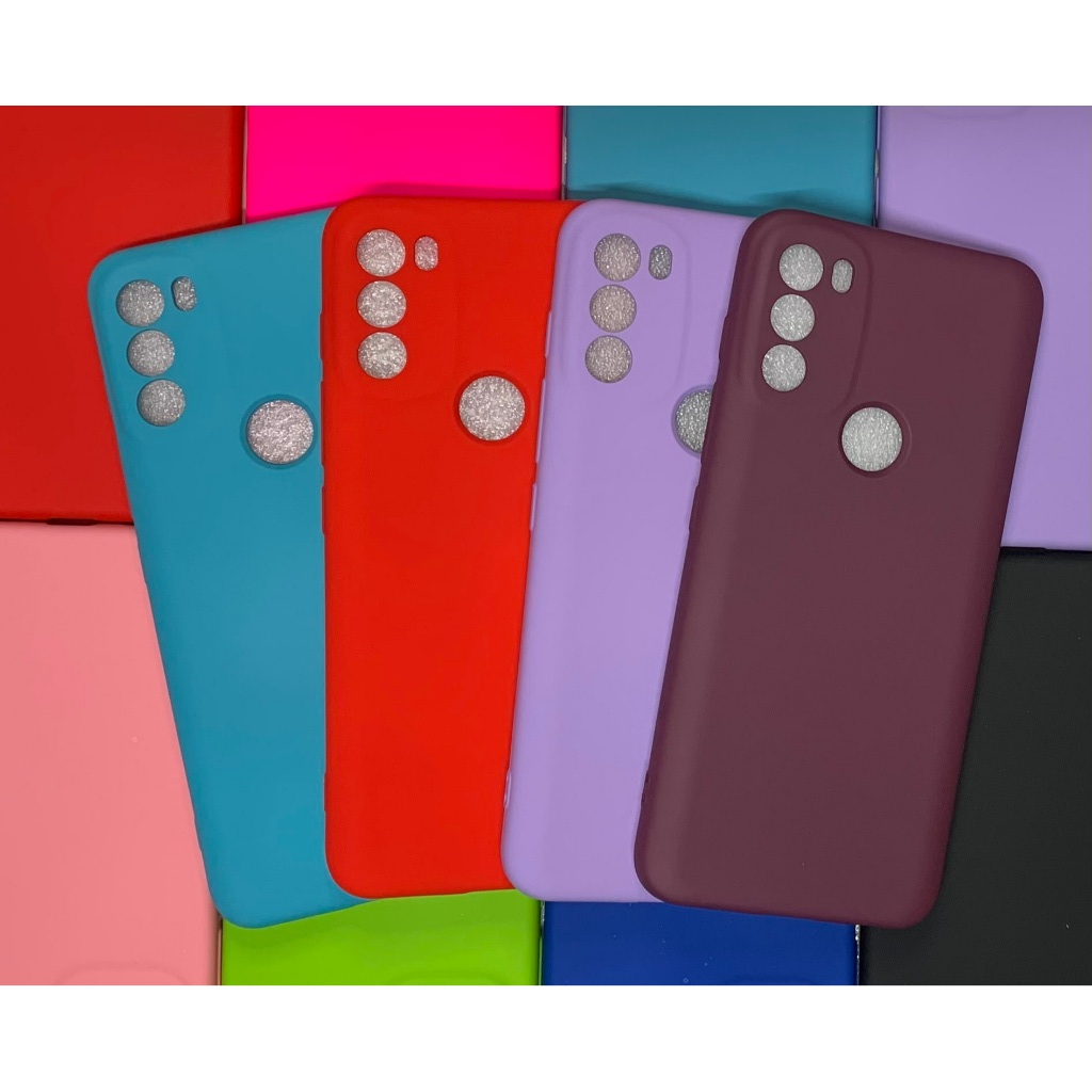 Capa para Motorola Moto G60 / G40 Fusion / Capa + Pelicula 3D ou Só 1 Capinha Aveludada Case