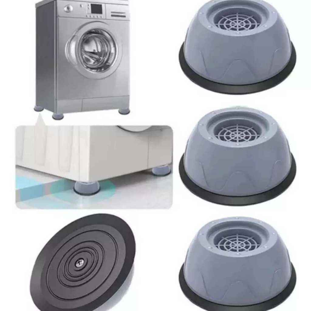 Kit 4 Pé De Apoio Eletrodoméstico Pé Nivelador Anti Barulho