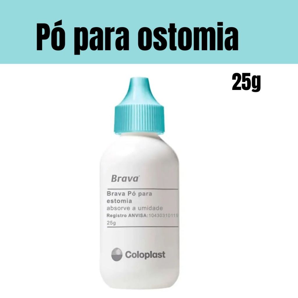 Pó Para Ostomia Brava 25g Coloplast 1907 Absorve A Umidade E Protege em Oferta na Shopee