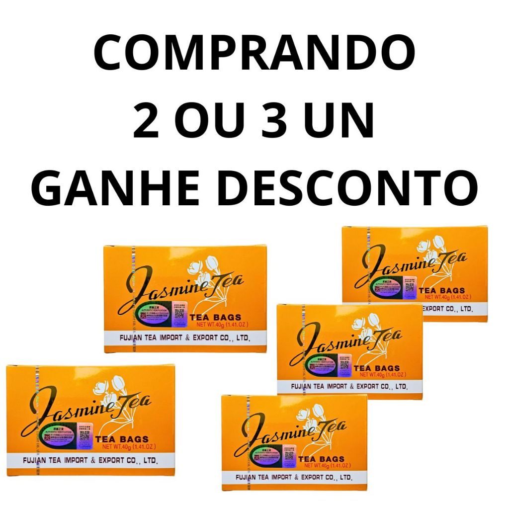 Chá De Flor Jasmin Jasmine - 20 Sachês 2g 40g — imagem 2 de 2