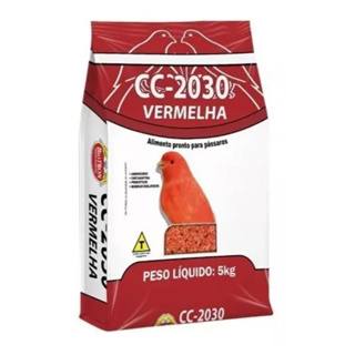 Cc 2030 Vermelha 5kg Ração Farinhada Para Canário Biotron em Oferta na Shopee