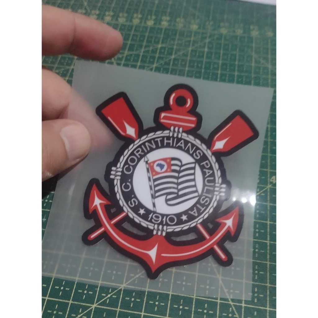 Adesivo Têxtil termocolante para tecidos times de futebol Corinthians Times de Fulebol