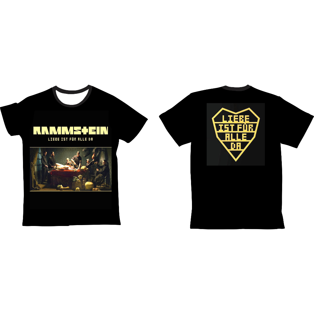 Camisa Camiseta Rammstein Liebe Ist Fur Alle Da Tecido Dry Fit Poliéster