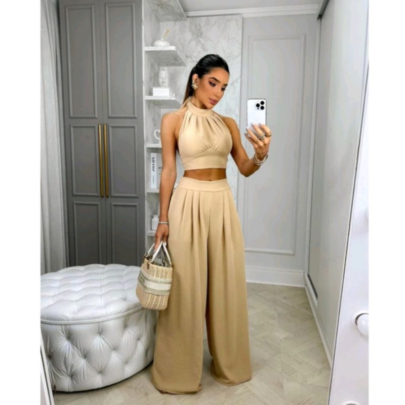 CALÇA PANTALONA SEM BOLSO DUNA NÃO HE TRANSPARENTE  só calça não tem Cooper não he conjunto em Oferta na Shopee