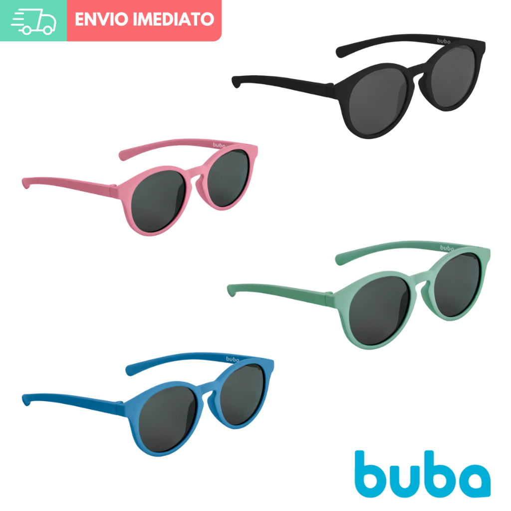 Óculos de Sol Infantil Flexível Proteção UV Buba em Oferta na Shopee