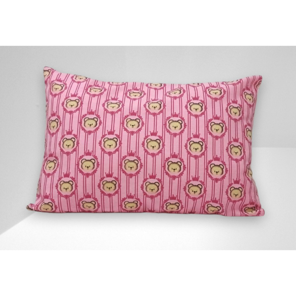 Travesseiro infantil 30x45 + Fronha Estampa Urso Rosa em Oferta na Shopee
