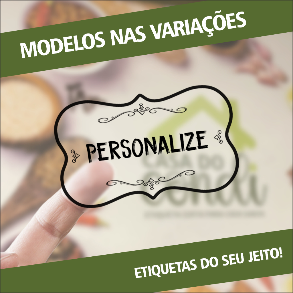 Etiquetas Adesivas Personalizadas Casa do Condi - ESCOLHA O MODELO