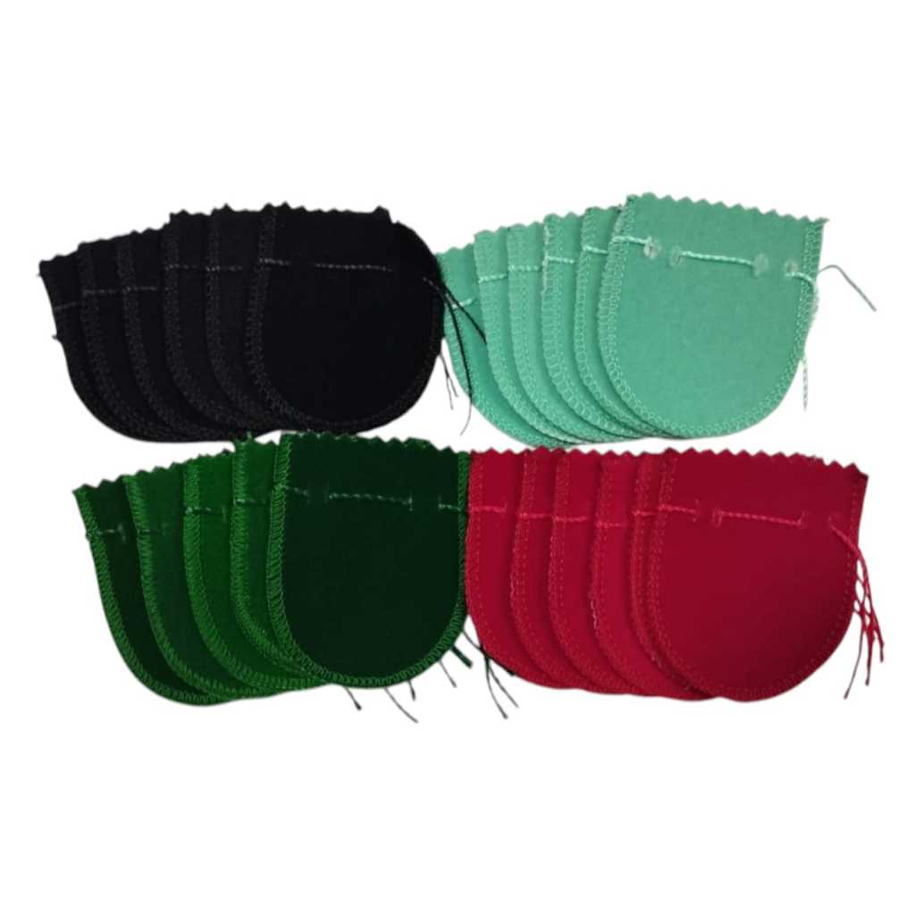 Pacote c/ 50 Saquinhos de Veludo Tamanho 6,5 x 7 Joias Anéis Brincos, jóias, semi jóias e biju .....