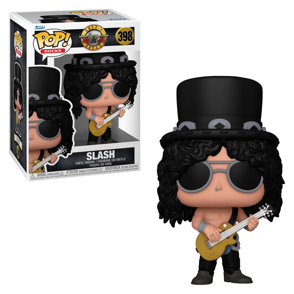 FUNKO POP ROCKS GUNS ROSES SLASH 1990 398 NOVO ORIGINAL