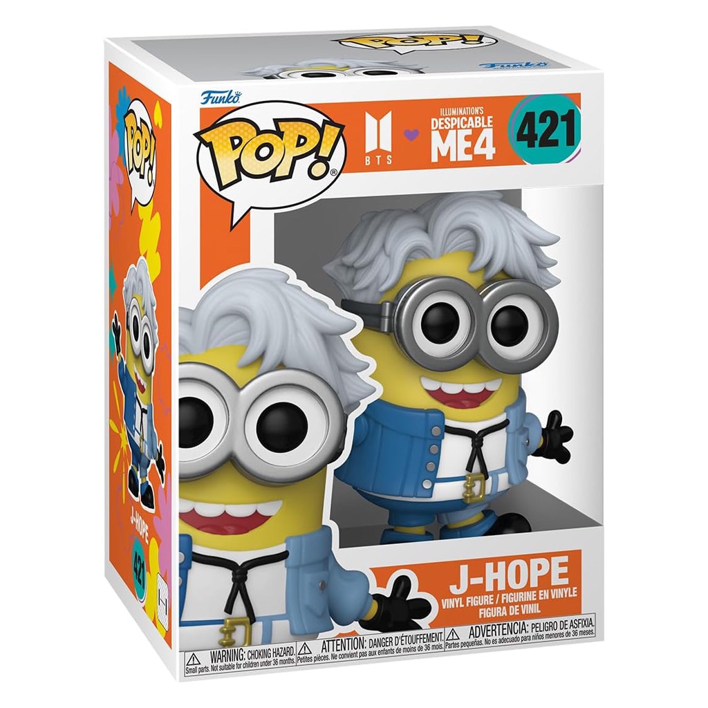 FUNKO POP ROCKS MINIONS X BTS J-HOPE 421 NOVO ORIGINAL em Oferta na Shopee