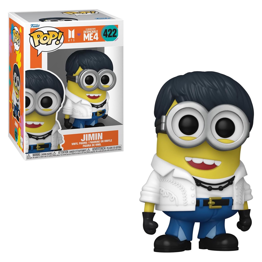 FUNKO POP MINIONS X BTS - JIMIN 422 NOVO ORIGINAL