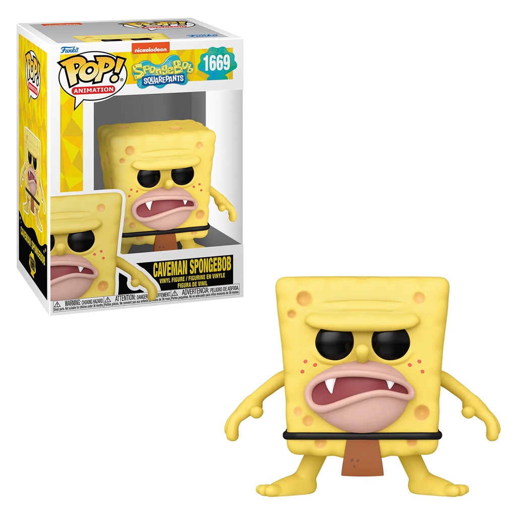 FUNKO POP SPONGEBOB  CAVEMAN 1669 NOVO ORIGINAL em Oferta na Shopee