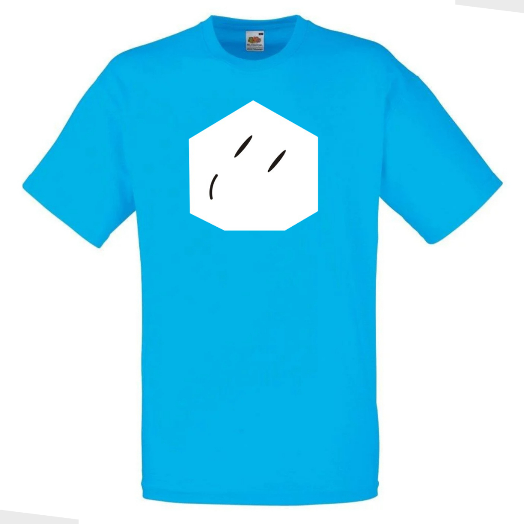 Camiseta Turma Do Problems Infantil Azul Craft Show Juvenil Presente Festa Criança Jogo Game Youtuber Unissex Passeio