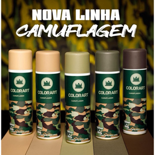 Tinta Spray Camuflagem Cores Exército  300ml - Colorart em Oferta na Shopee