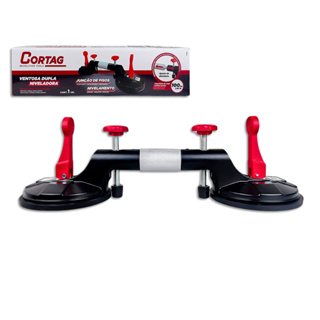 Ventosa Dupla Articulada/Niveladora 90° Cortag para Manuseio de Porcelanato Pisos Vidros Cerâmicas em Oferta na Shopee
