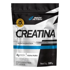 Creatina Monohidratada 500g - 100% Pura - Bodyaction