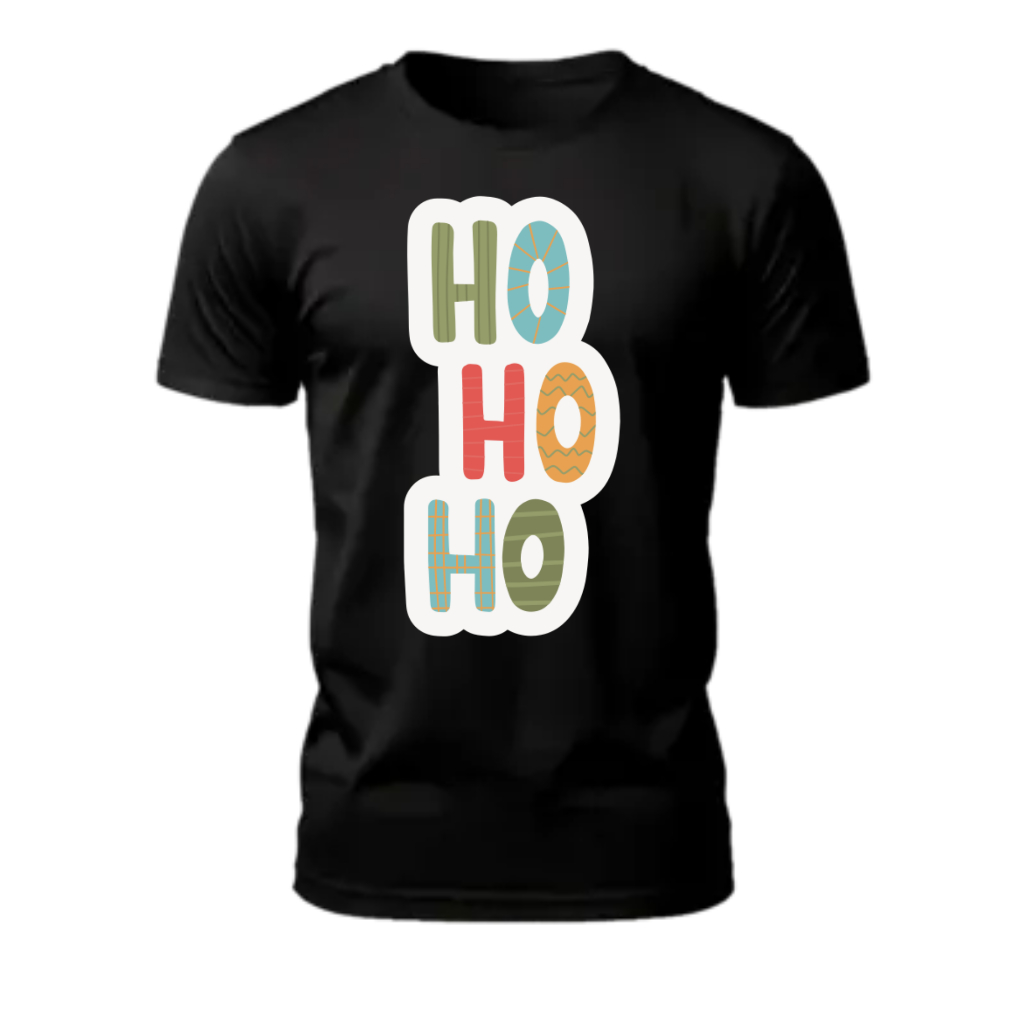 HO HO HO CAMISETA DE ALGODAO ESTAMPAS E CORES DIVERSAS ENVIO IMEDIATO TODOS OS TAMANHOS