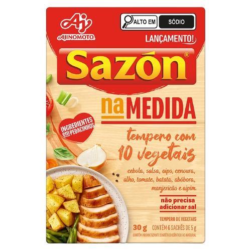2 unidades Ajinomoto Tempero Em Pó Sazón na Medida 10 Vegetais Ajinomoto 30g