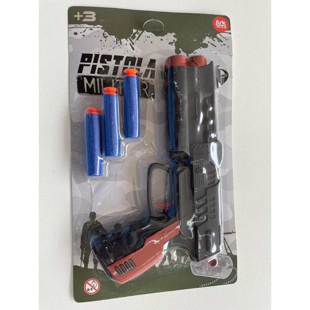 Arminha Lançador Dardos estilo Nerf Infantil Kit com Alvo Pistola de Brinquedo