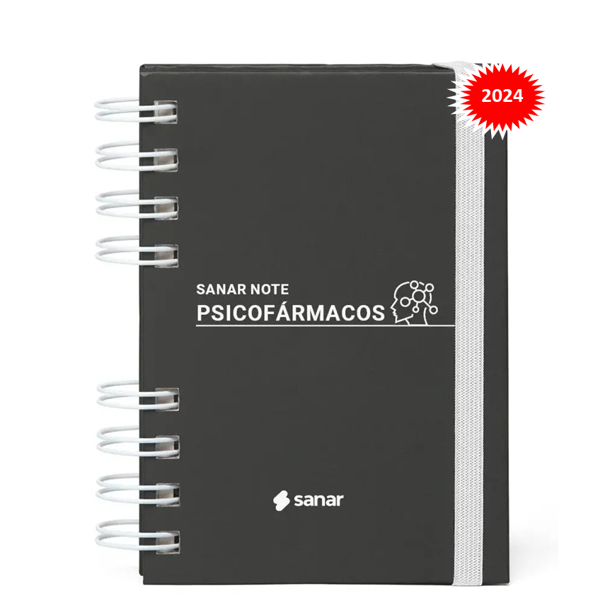 Sanar Note Psicofármaco Lançamento 2024 Capa Dura
