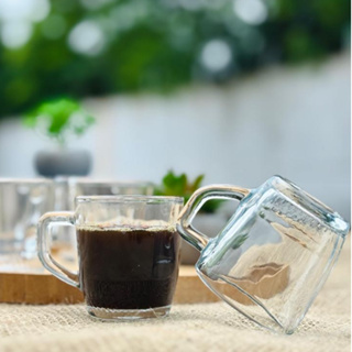 Jogo com 12  Xícaras de Vidro Transparente 90ML - Dumiat em Oferta na Shopee