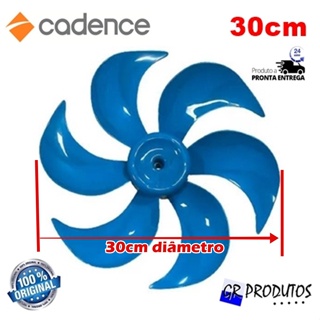 Hélice Cadence Ventilador Eros Supreme 30 cm 6 Pás Azul eixo meia lua 8mm Original em Oferta na Shopee