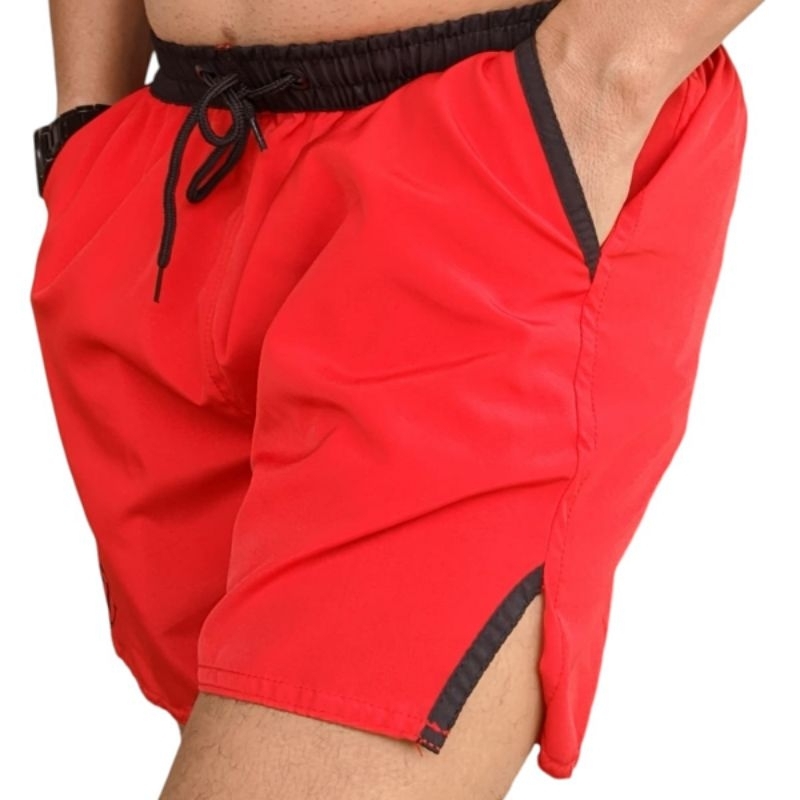 Short Masculino em microfibra TACTEL COM ELASTANO elastano, ideal para treino e casual. Secagem rápida,Mauricinho.