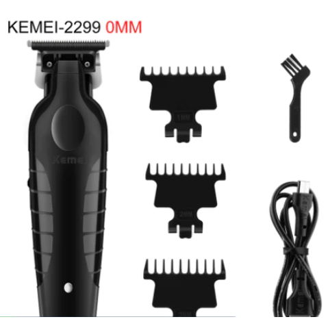 Kemei KM-2299 Professional Hair Trimmer Detailer Barber Electric Clipper Cordless Finish Cutting Machine Zero Gapped Thi
