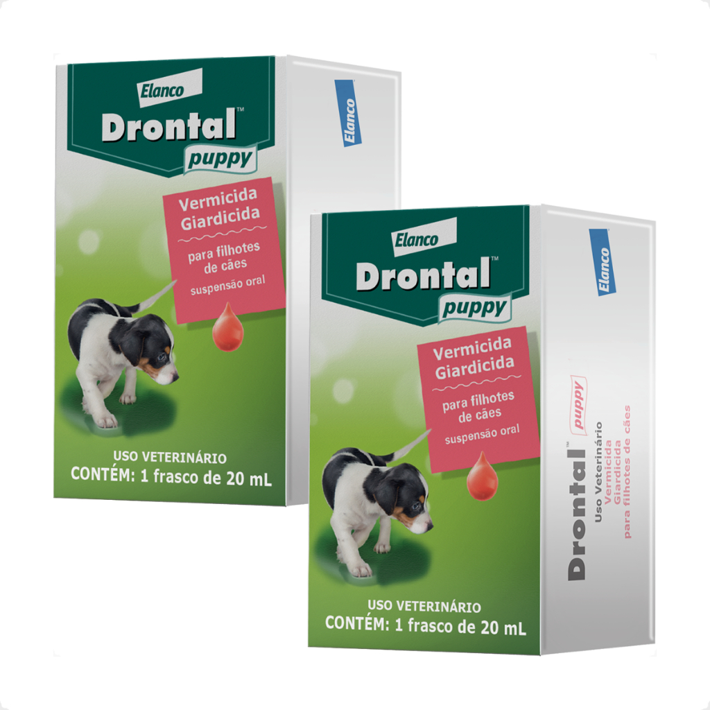 Kit 2 Vermífugo Elanco Drontal Puppy para Cães - 20 mL em Oferta na Shopee