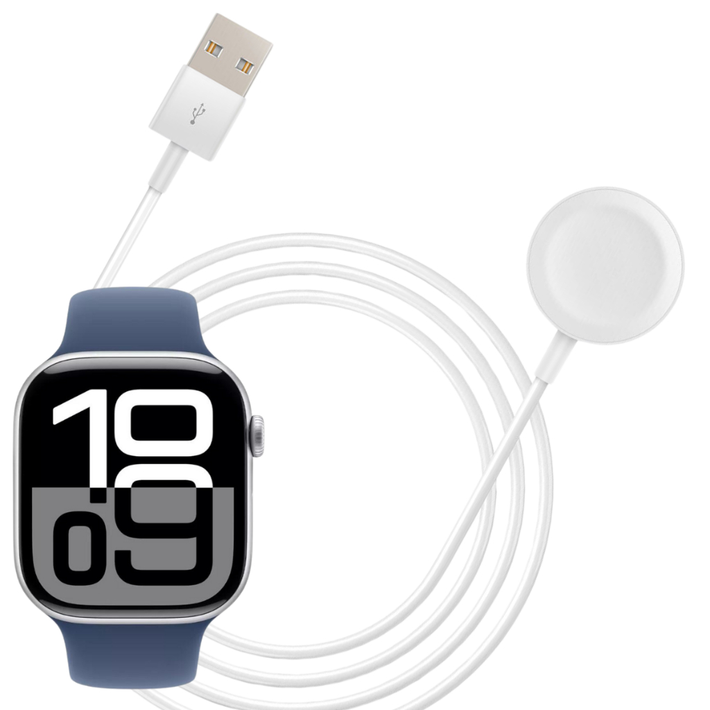 Cabo Carregador Magnético Indução Para Relógio Apple Watch Series 10 42m 46m