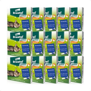 15 Drontal SpotOn 0,70mL (2,5 a 5Kg) C/ 1 Bisnaga Cada - Vermicida P/ Gatos em Oferta na Shopee