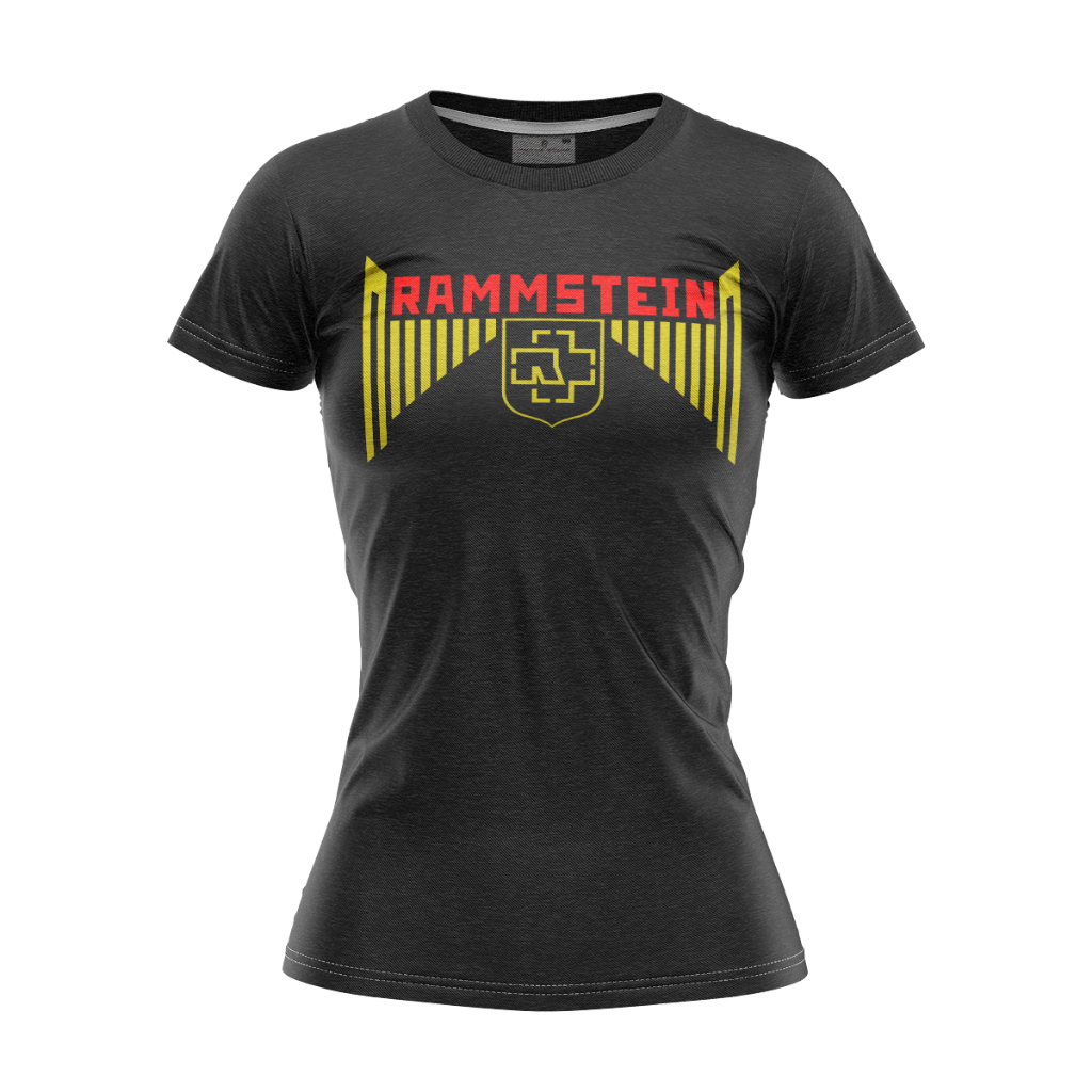 Camiseta Baby Look Tradicional Banda De Rock Rammstein