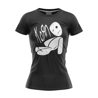 Camiseta Baby Look feminina  Tradicional Banda De Rock Korn Nu Metal em Oferta na Shopee