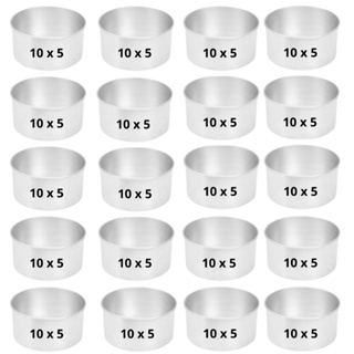 Kit 20 (Vinte) Forma Bento Cake 10 x 5 cm Assadeira Bolo em Oferta na Shopee