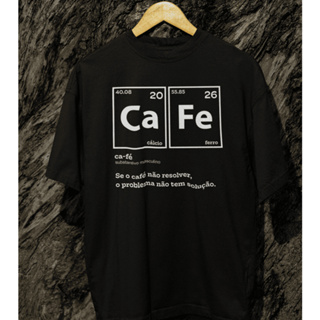 Camiseta Apaixonados por Café 100% Algodão Premium Lançamento em Oferta na Shopee