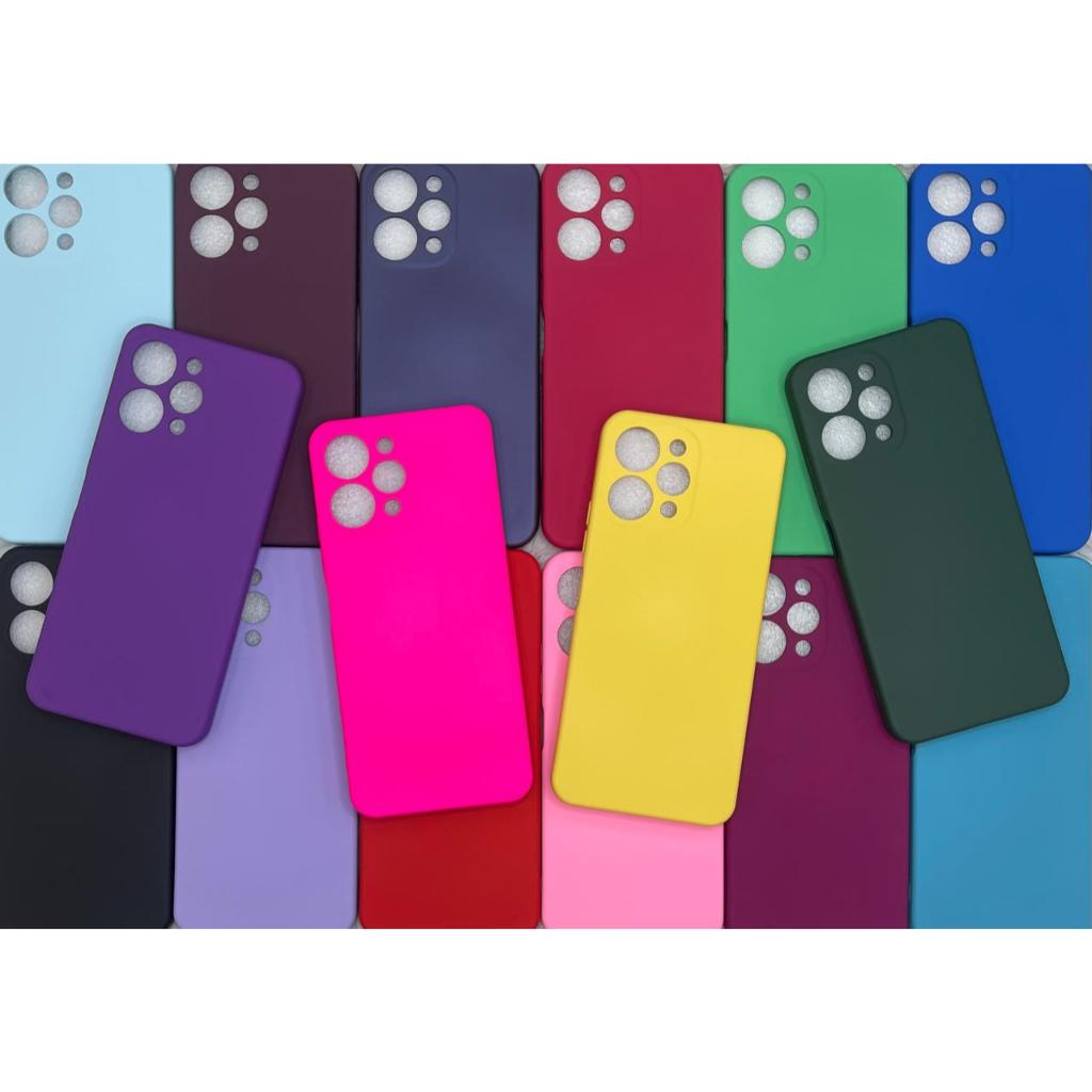 Capa Capinha Para Redmi 12 4g Silicone Aveludado Película Case em Oferta na Shopee