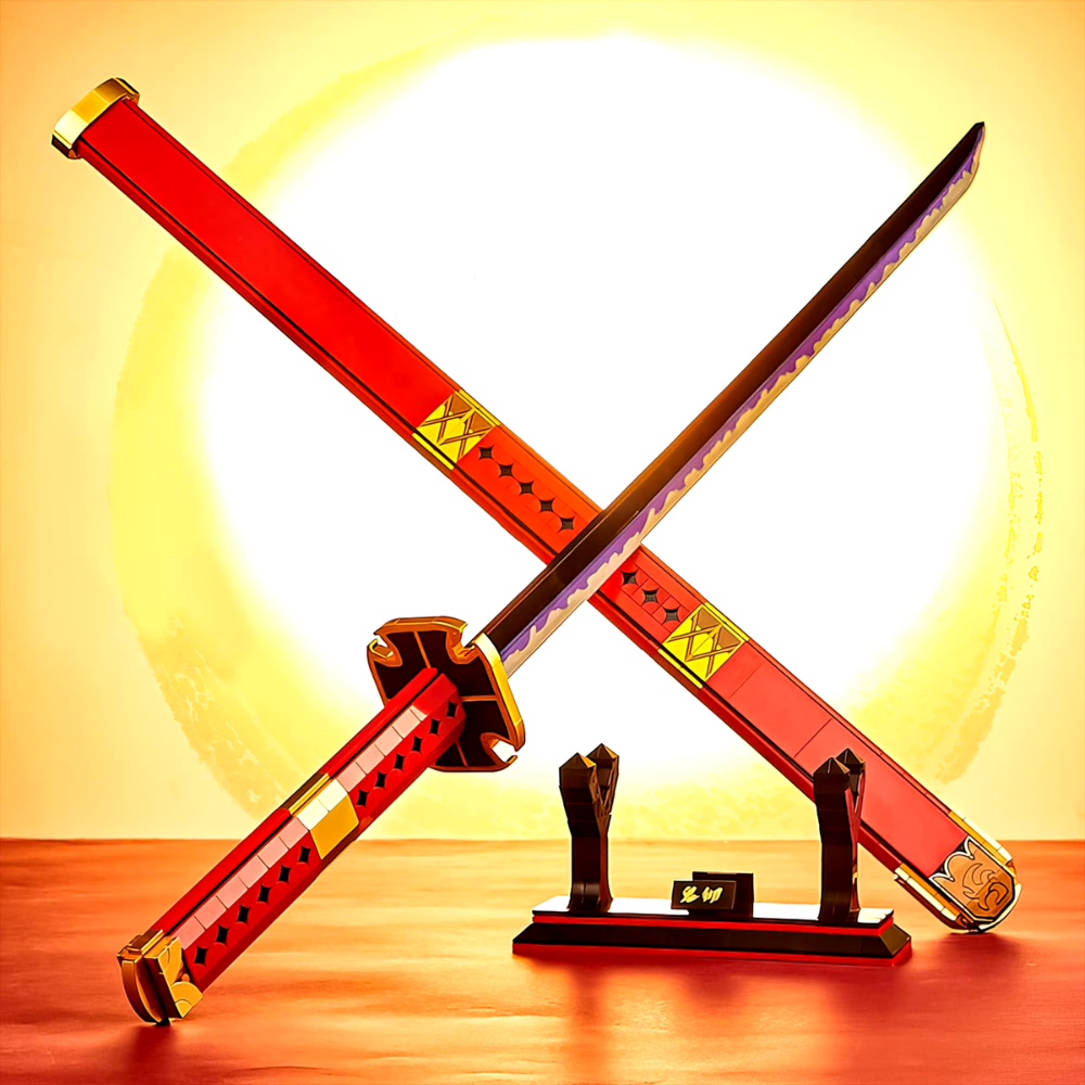 Katana Samurai Japonês Blocos de construção  Anime Samurai Construir 709 Peças
