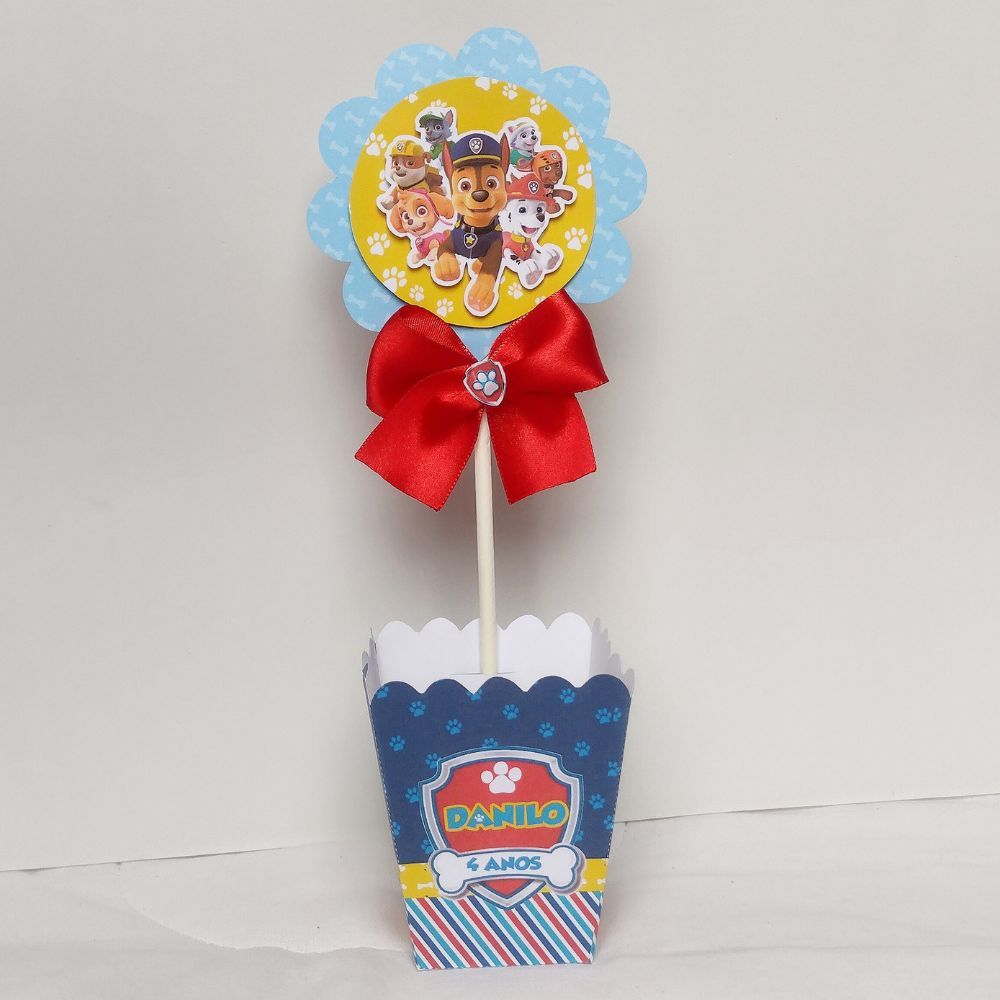 Centro de mesa para lembrancinha Patrulha Canina / Lembrancinha Personalizada / Aniversário Infantil Patrulha Canina