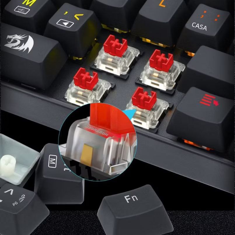 switch interruptor para teclado mecânico -  redragon 3 pinos original