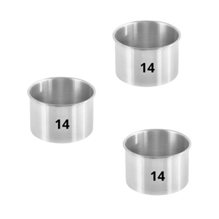 Jogo Kit Com 3 Formas Alta N14 x 10 Com 10cm De Altura Para Bolo Torta Redonda Aluminio em Oferta na Shopee