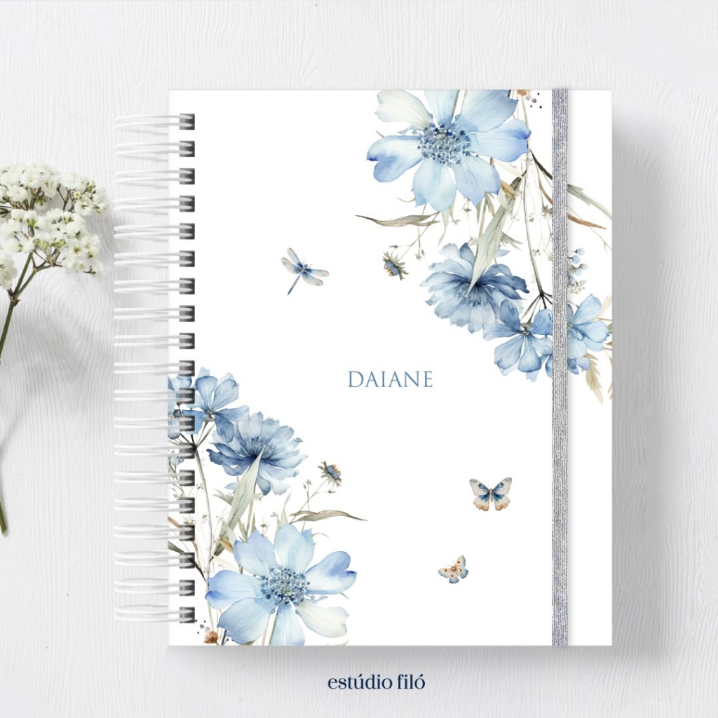 Caderno personalizado anotações com nome - tamanho A6 (11cm x 15cm) caderneta - 50fls ou 90fls em Oferta na Shopee