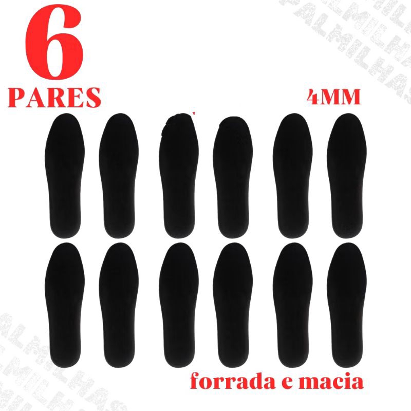 KIT REPOSIÇAO Palmilhas 4 MM para sapatos tenis calçados UNISEX  Acessórios e Cuidados para Calçados > Palmilhas