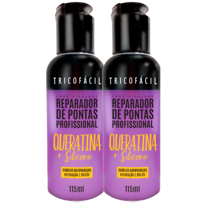 Reparador De Pontas Queratina 115ml Tricofacil 2 Unidades em Oferta na Shopee