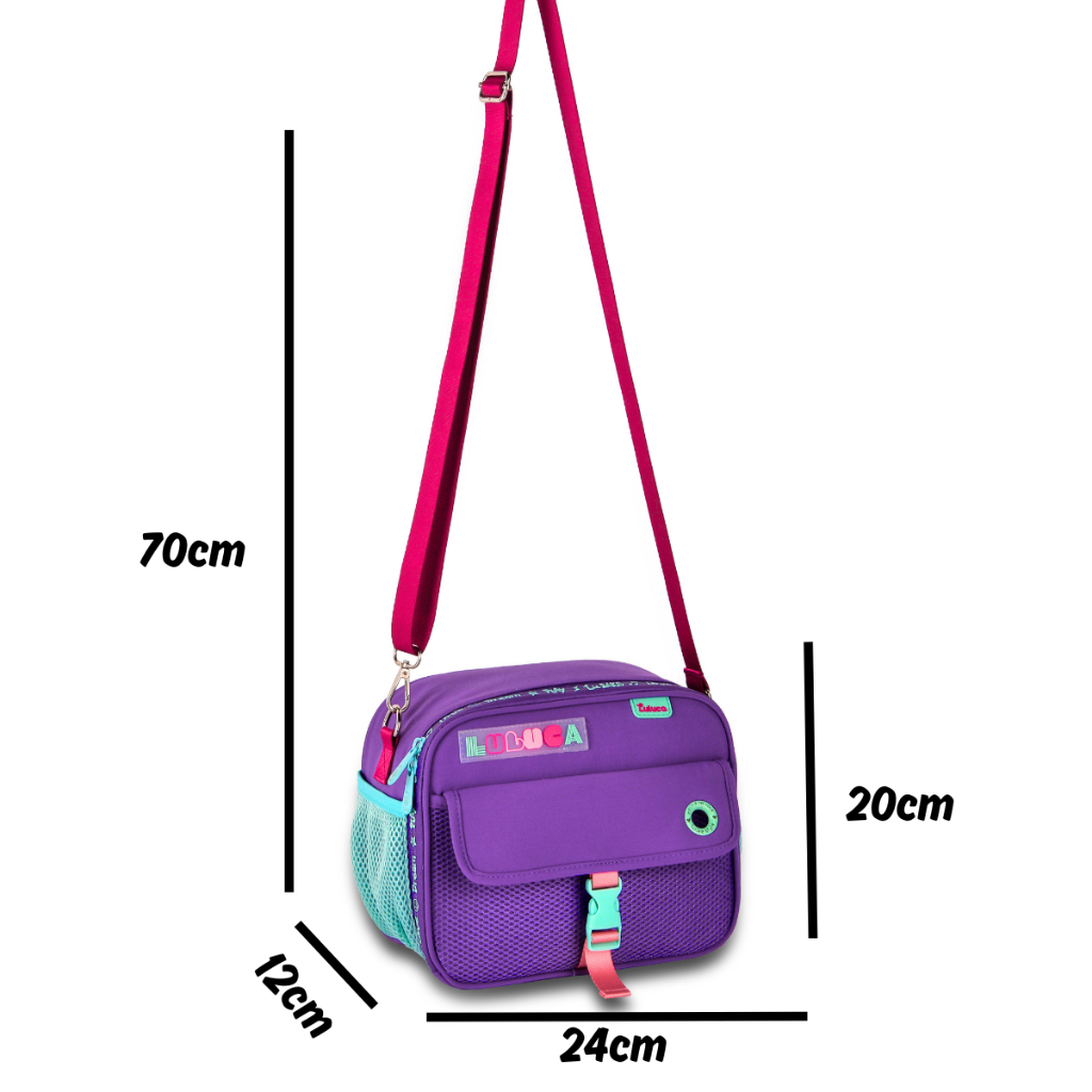 Lancheira Feminina Lulike Com Tecido Térmico 02 Bolso Luluca - Clio Style COR:ROXO — imagem 2 de 2