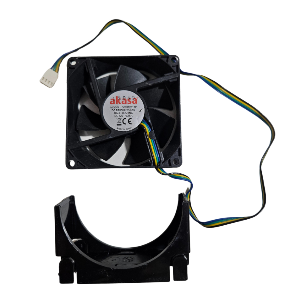 Ventilador Fan Cooler 12vdc Dfc802512p Akasa Usado e Funcionando