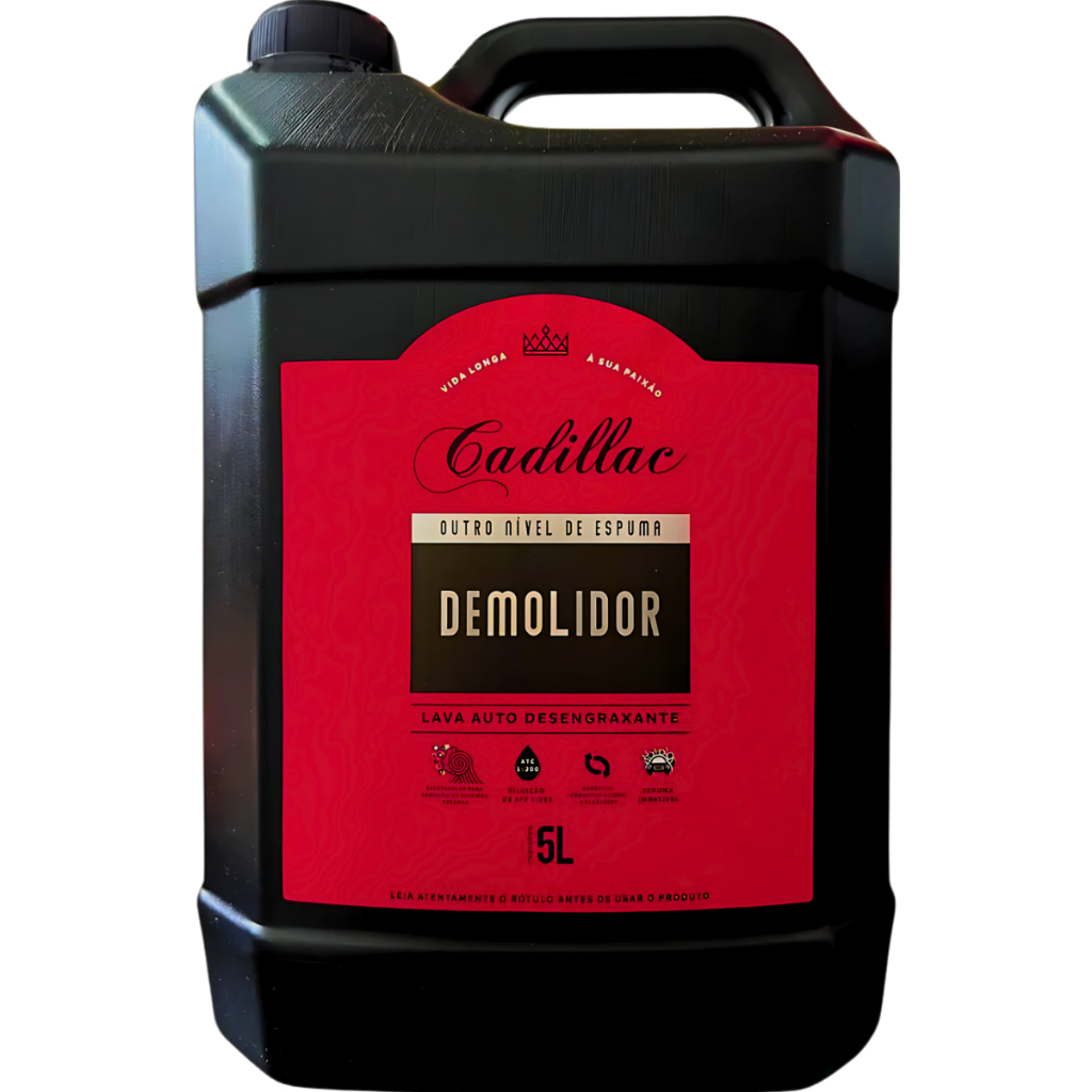 Demolidor 5L Lava Autos Desengraxante Shampoo Mol Cadillac em Oferta na Shopee