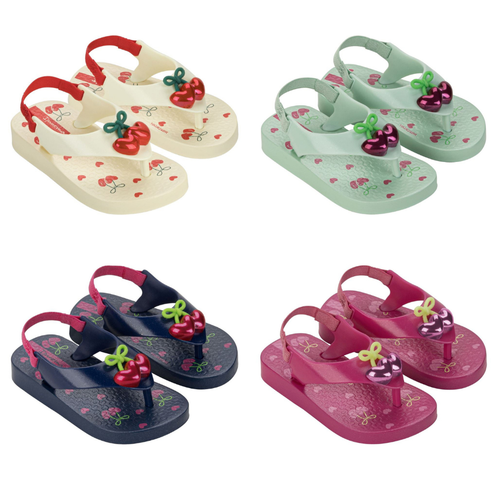 sandalia chinelo infantil baby  ipanema belle grendene com elastico original