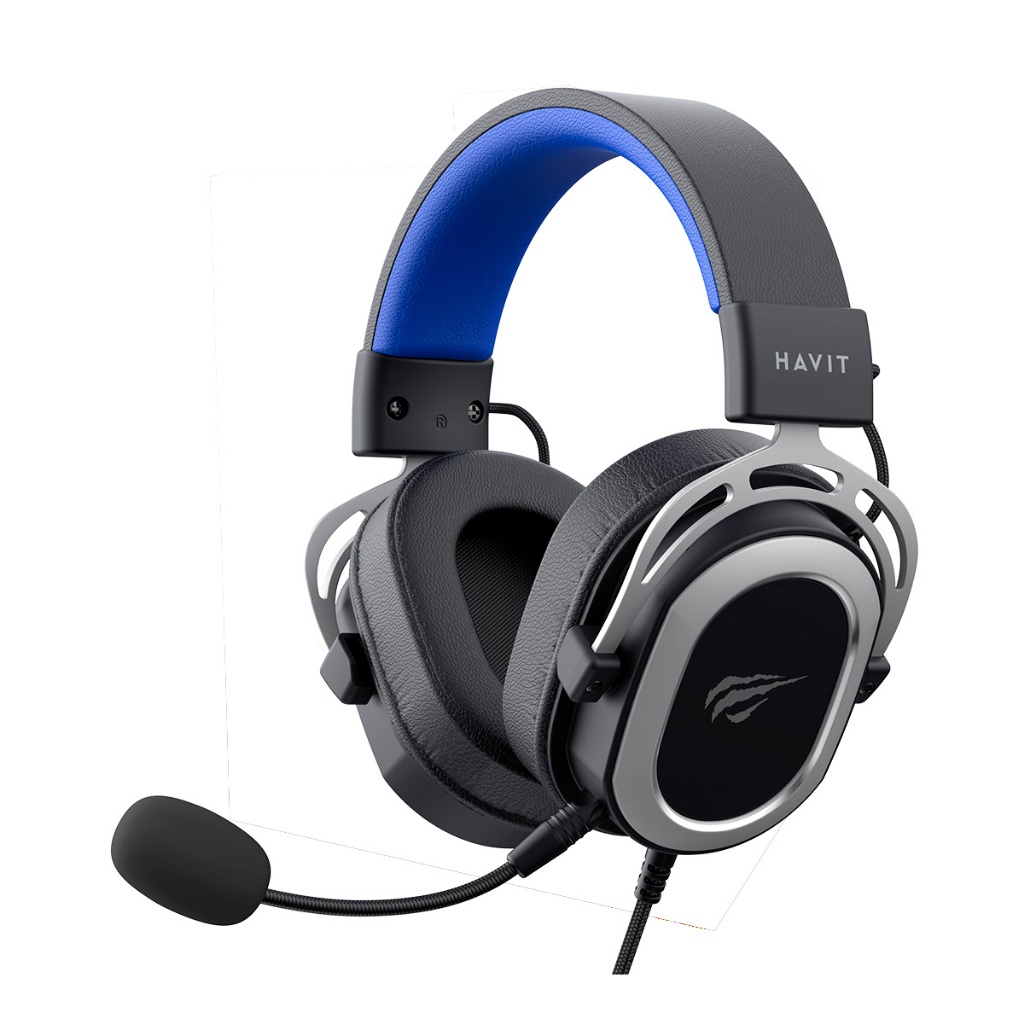 Headset Gamer Havit Gamenote H2008d Mic Removível Preto/Azul