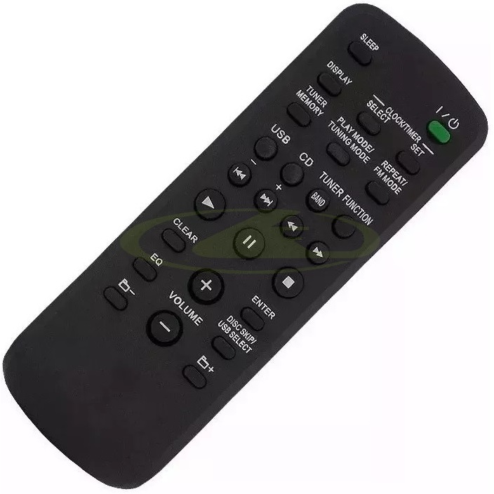 CONTROLE REMOTO P/ MINI SYSTEM MHC-GNX100 MHC-GNX60 MHC-GNX80 MHC-GNX800 MHC-GNX90 MHC-GPX3 MHC-GPX5 MHC-GPX5G MHC-GPX7